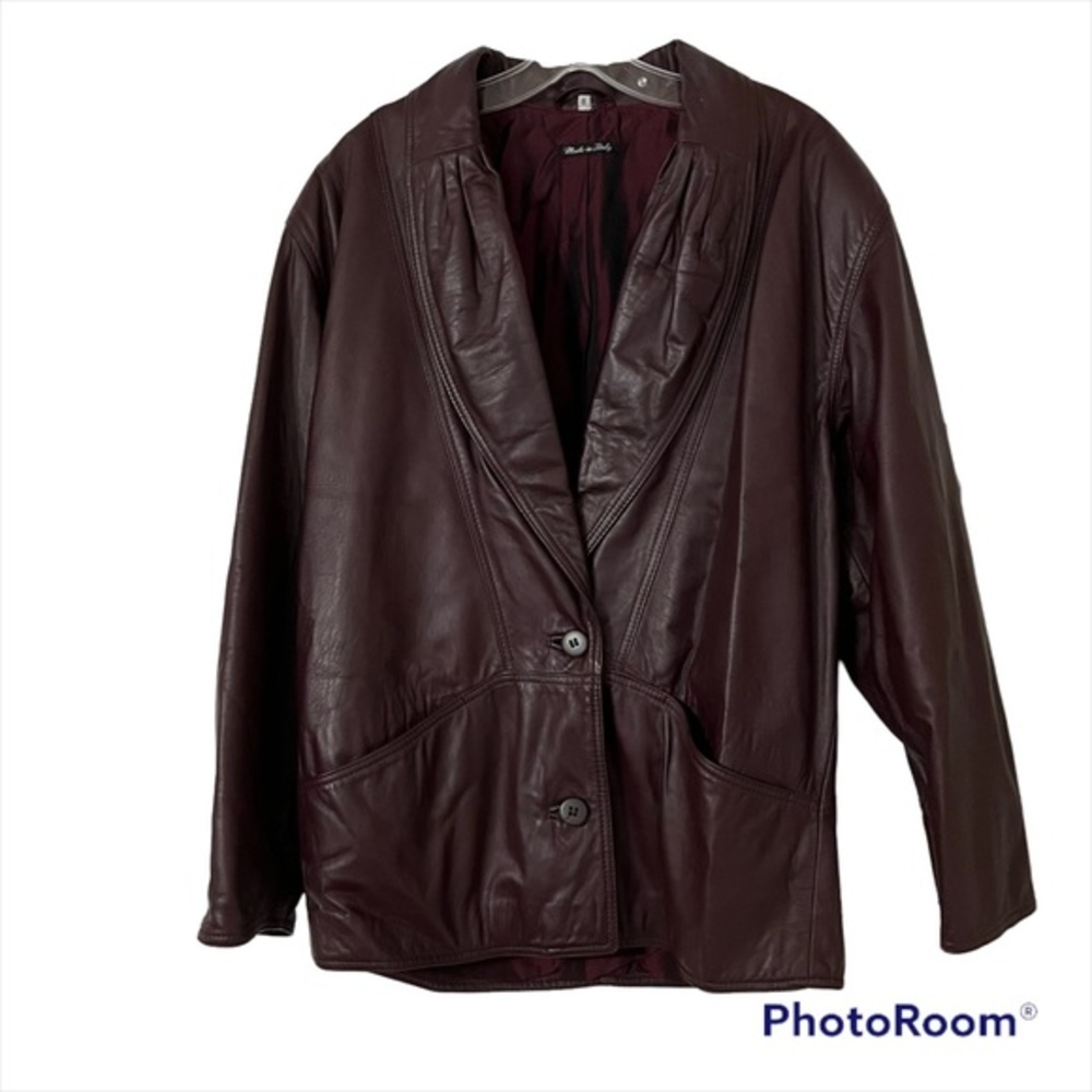 Bally of Switzerland Vintage Made in Italy Leather Jacket Size 8